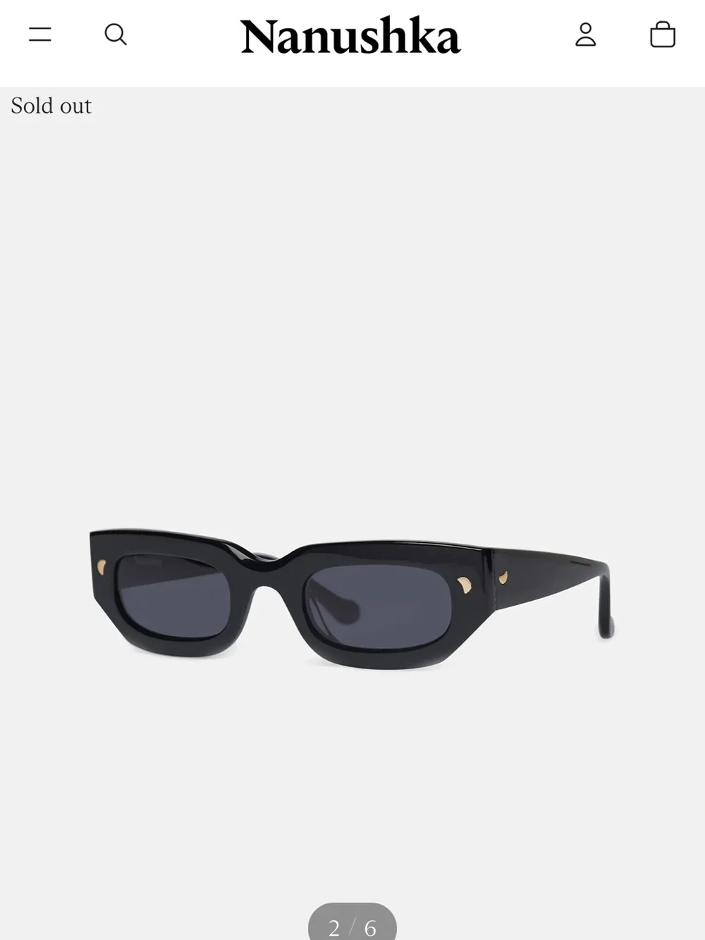 Nanushka Kadee sunglasses in Black